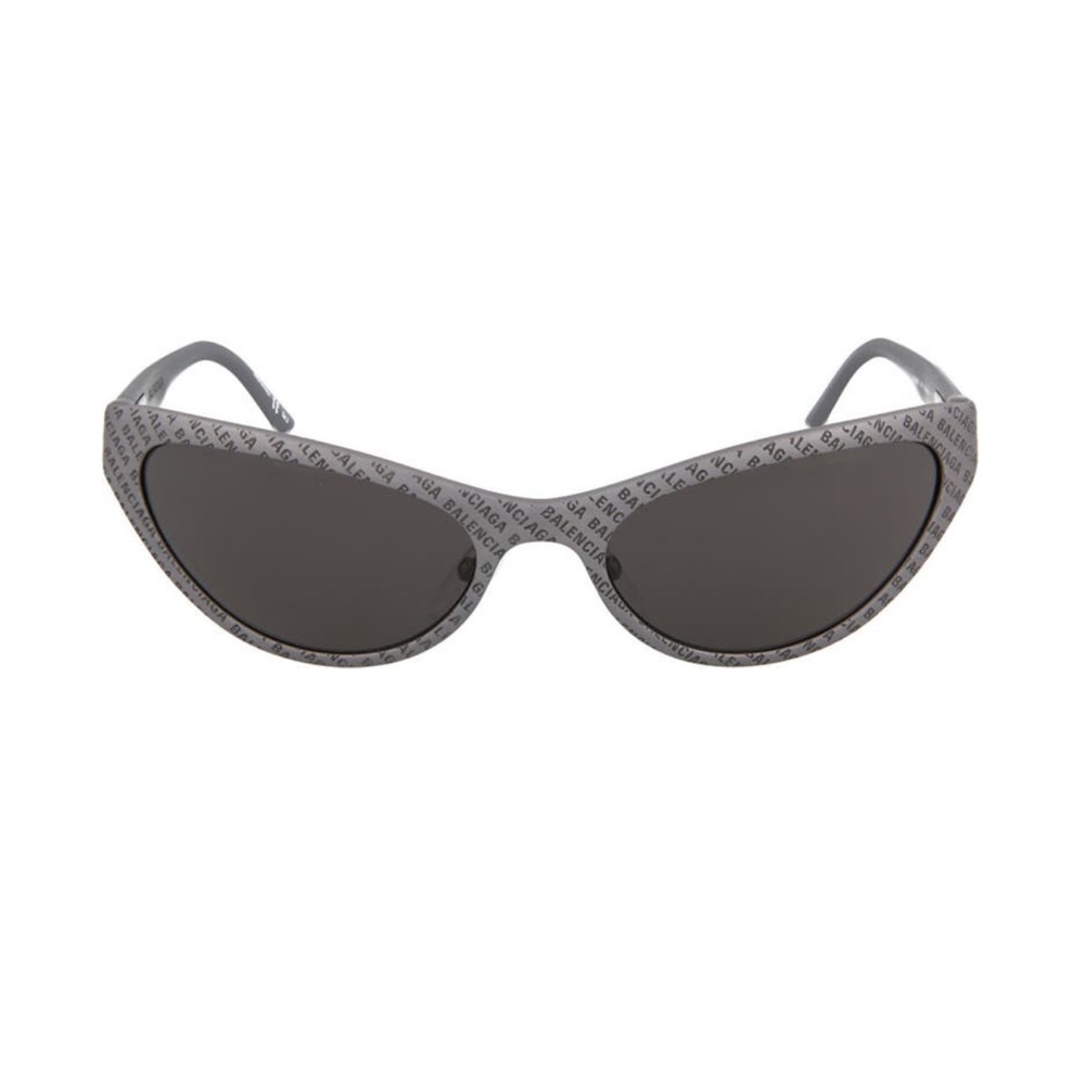 BALENCIAGA 58mm novelty cat eye sunglasses logo print - Picture 1 of 8